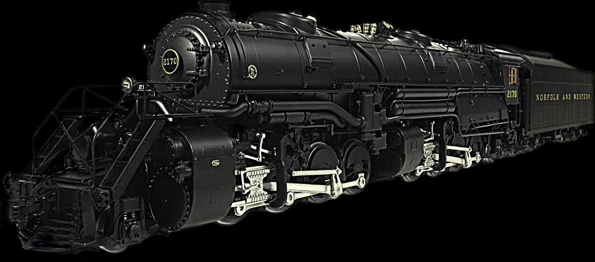 Kohs & Company N&W Y6a brass model locomotive